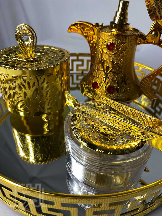 MB01 Gold Bakhoor Burner, مبخرة ذهبية