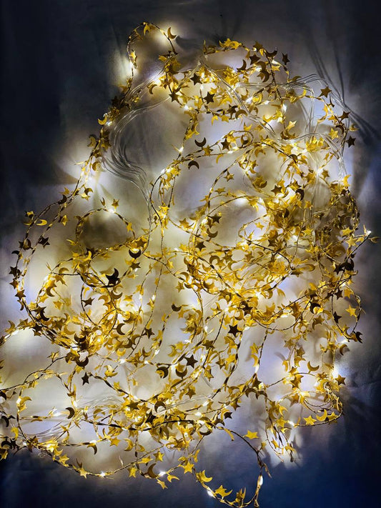 Ramadan Light Decoration ( crescent and star) - أضواء النجوم لرمضان