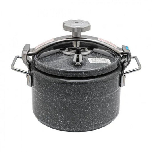 Black stainless steel pressure cooker - دست ضغاط