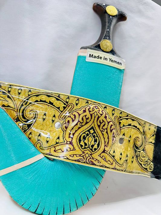 Janbiyah ZD-58 جنبية رجالي يمنية جفر أخضر