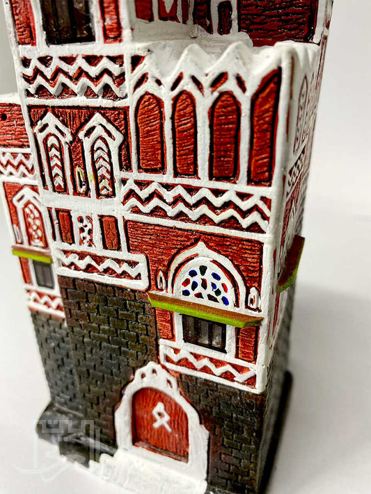 DKJ3 Scale model of the traditional high tower building - نموذج مصغر للبيت الصنعاني التقليدي في اليمن⁩⁩