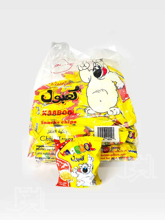 Kaabool snacks chips chili flavor 14gm - مقرمشات كعبول بالفلفل الحار