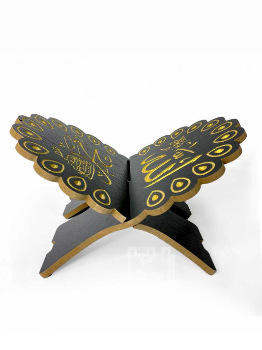 Foldable Black Holy Quran Holder