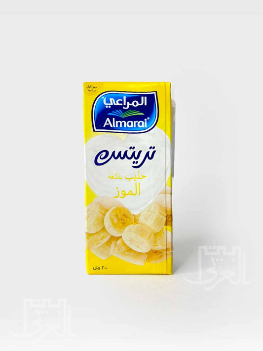 Almarai Treats banana flavored milk 200ml - المراعي تريتس, حليب بنكهة الموز
