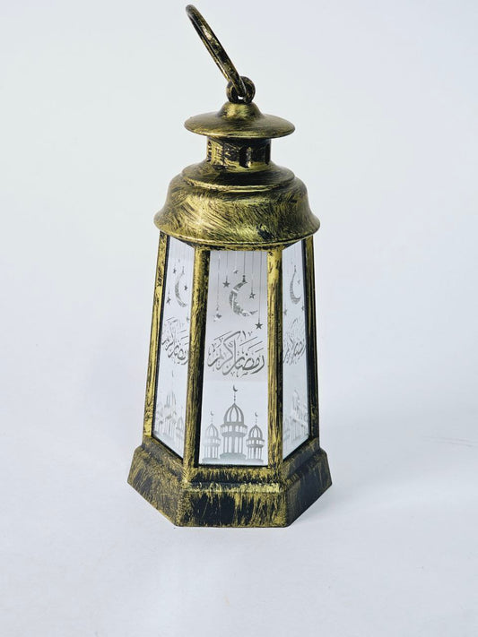 Ramadan Vintage Gold Lantern -  فانوس رمضان تقليدي