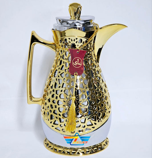 Gold Thermal Carafe for Tea/Coffee - ثلاجة قهوة و شاي